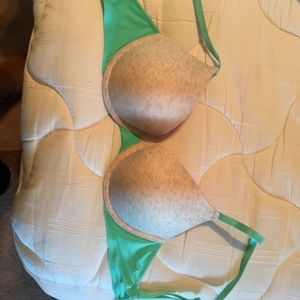 Teal and Cream VS bra